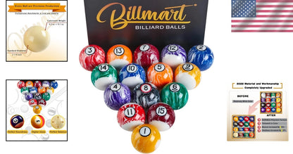 16-Piece Billiard Balls Set for Professional Play