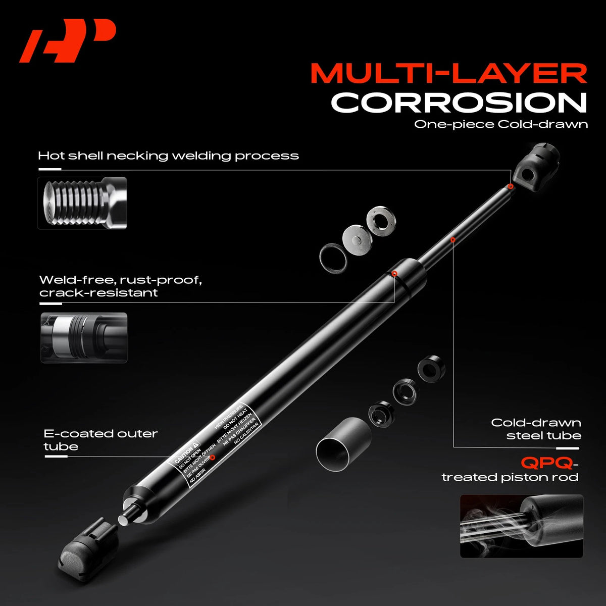 2X Rear Trunk Lift Support Shock Struts for Ford Thunderbird (2002–2005) SG404022, 1W6Z76406A10AA, 5B-246927