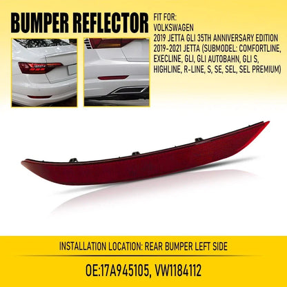 Left Side Rear Reflector Light for VW Jetta (2019–2021)
