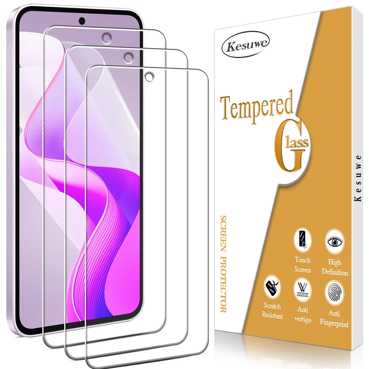 3 Pack Screen Protector for Samsung Galaxy A37/A36 (2023–2023)