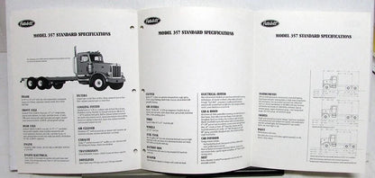 1987 Peterbilt Model 357 Specifications Brochure