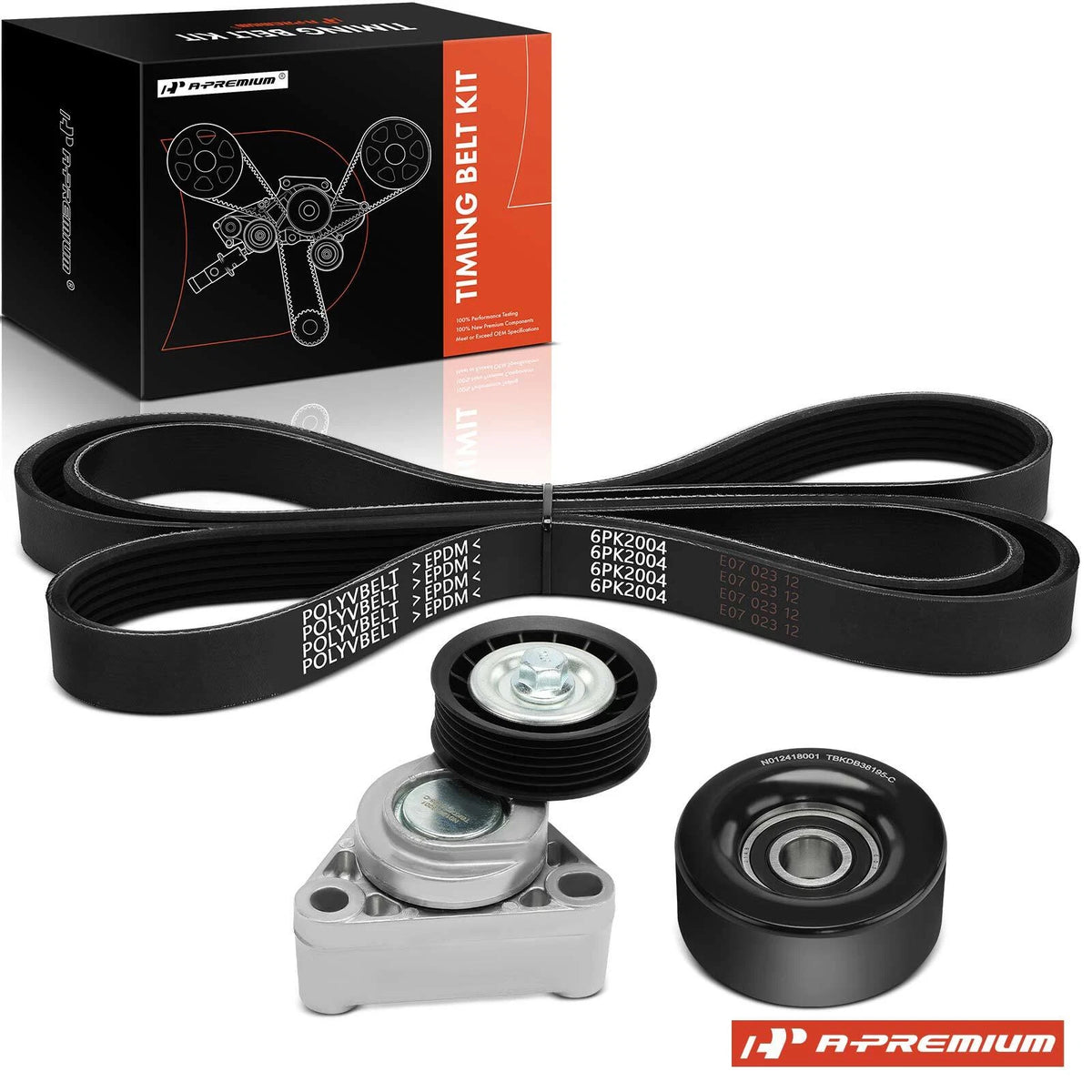 3X Serpentine Belt Drive Component Kit for Chevrolet Camaro Pontiac (90K38195)