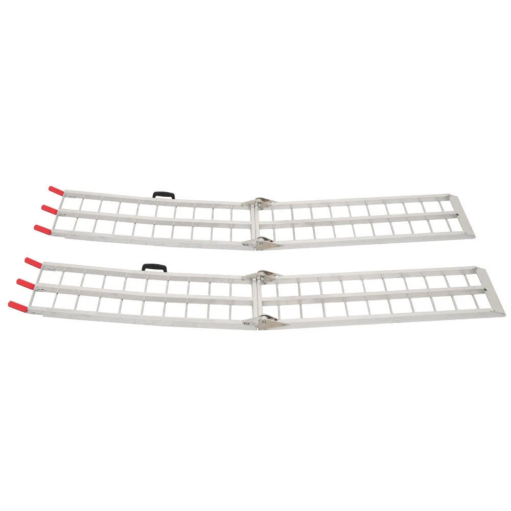 2X 7.5' Aluminum Folding Loading Ramps for Truck Motorcycle ATV UTV
