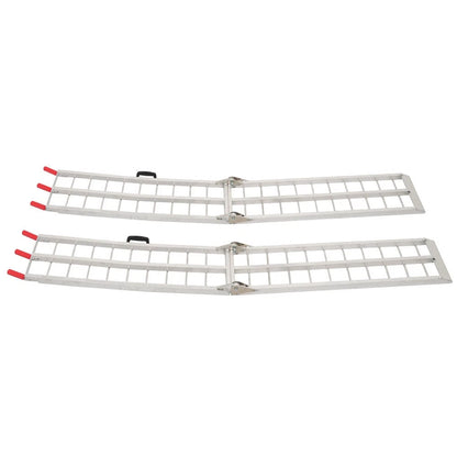 2X 7.5' Aluminum Folding Loading Ramps for Truck Motorcycle ATV UTV