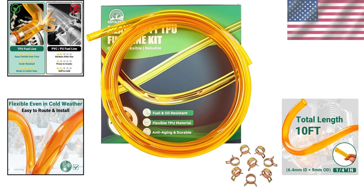 10FT Flexible Fuel Line Hose for Chainsaws (Compatible with )