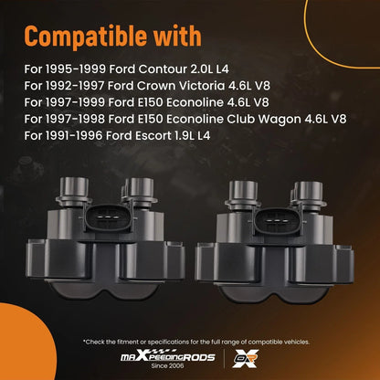 2Pcs Ignition Coils for Mazda B2500, Ford Ranger (1998–2001)