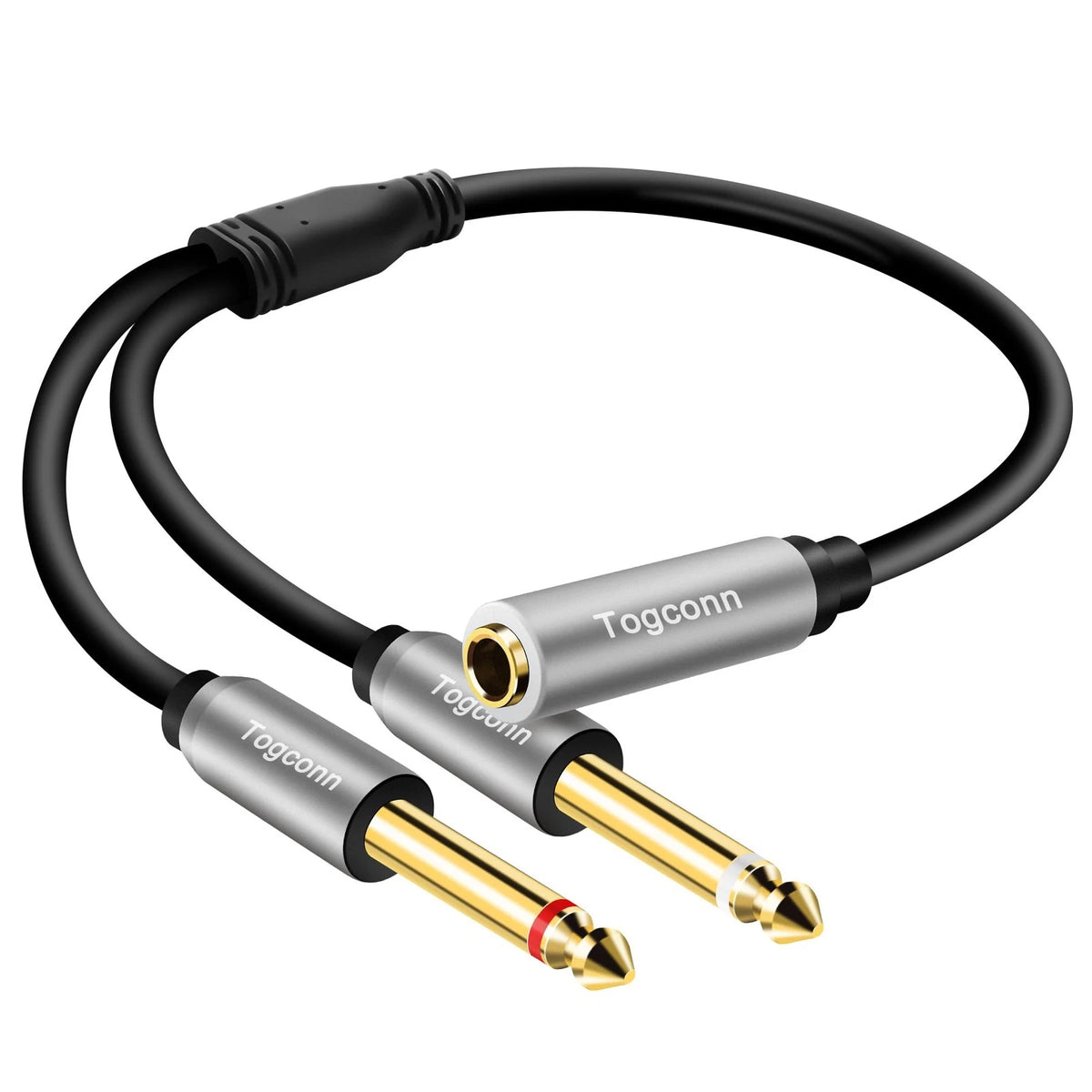 1/4 inch TRS Stereo Splitter Y Adapter for