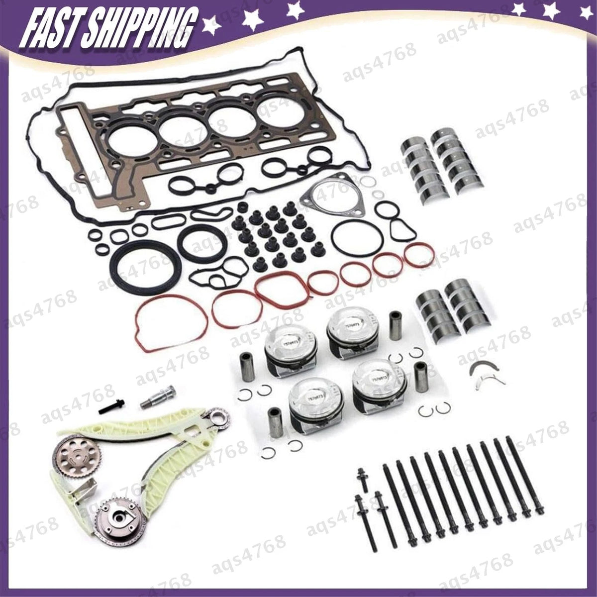 Engine Overhaul Timing Kit VVT for Mini Cooper JCW R55-R59 (N14B16A) 11 31 4 609 482, 11 36 7 545 862, 11217588996, 11257576973