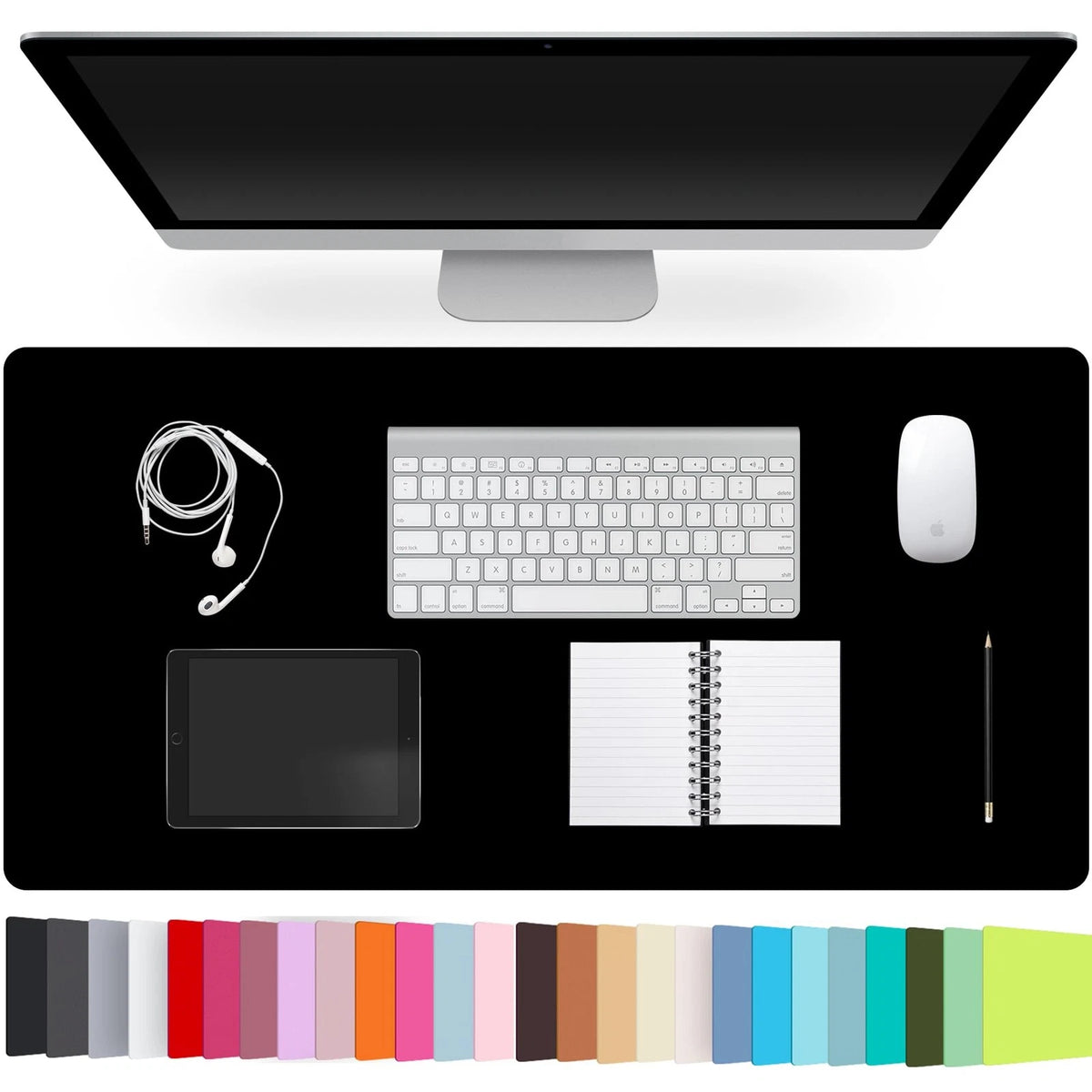Leather Desk Pad Protector for Office Use (Non-Slip, Large Size)