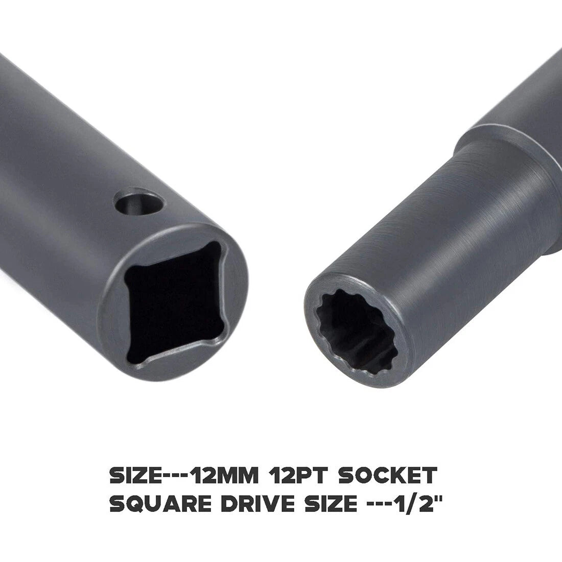 12MM 12PT 1/2" Rocker Arm Shaft Extra Deep Socket J-44706 for Detroit Diesel 60