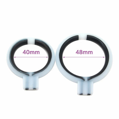 2X Shock Accessory E-stim Conductive Penis Massage Rings for Men