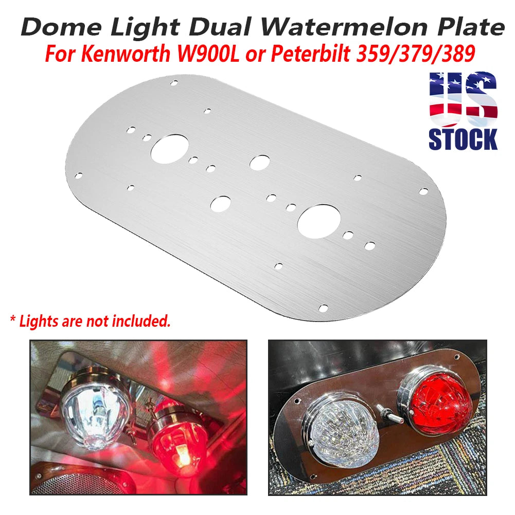 Center Dome Light Plate for Peterbilt 359/379/389 W900L