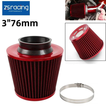 High Flow 3" 76mm Cold Air Intake Filter
