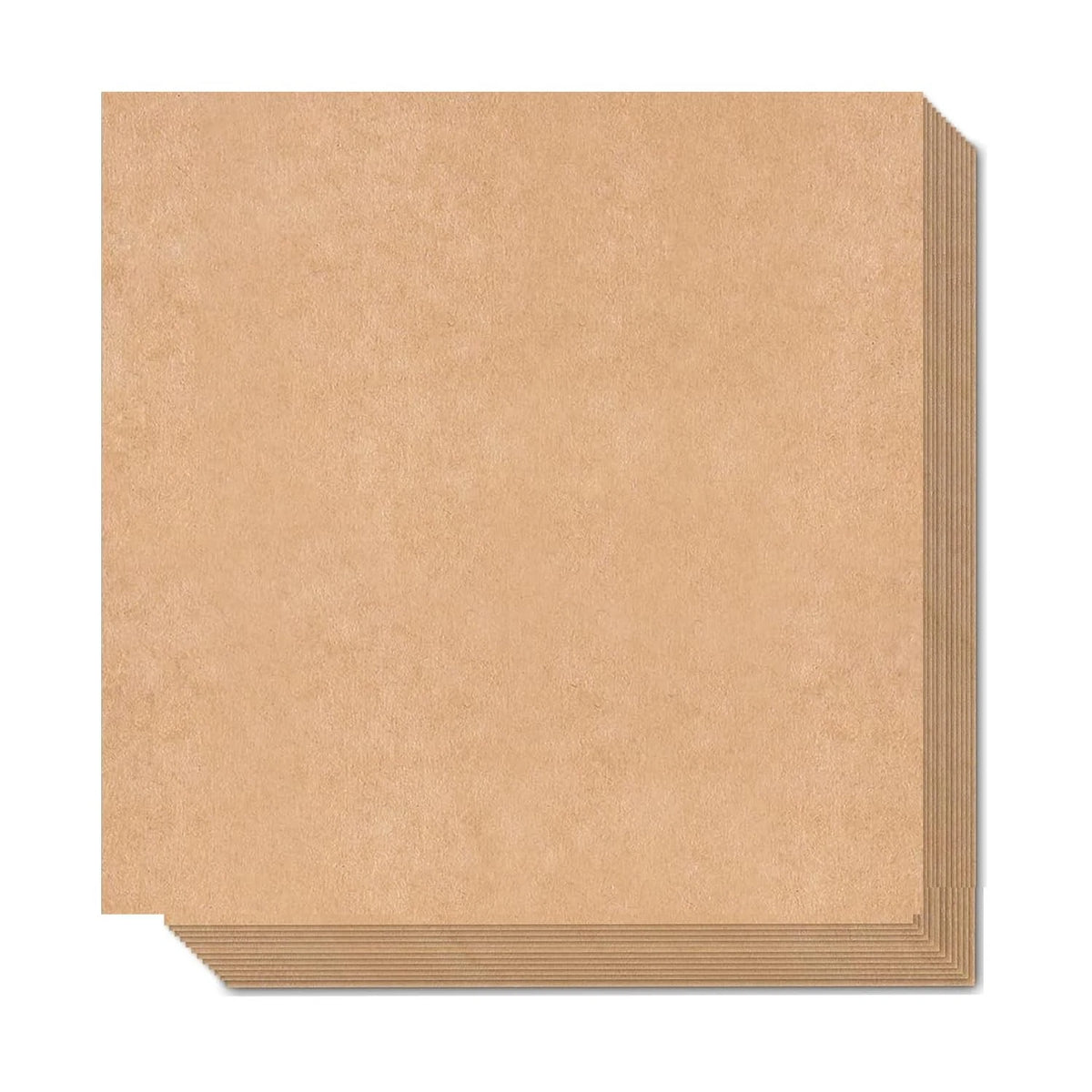 100 Sheets Brown Cardstock Craft Paper 12"x12"