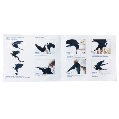 PVC 3D Dragon Decorative Wall Decals for Home Wall Decoration