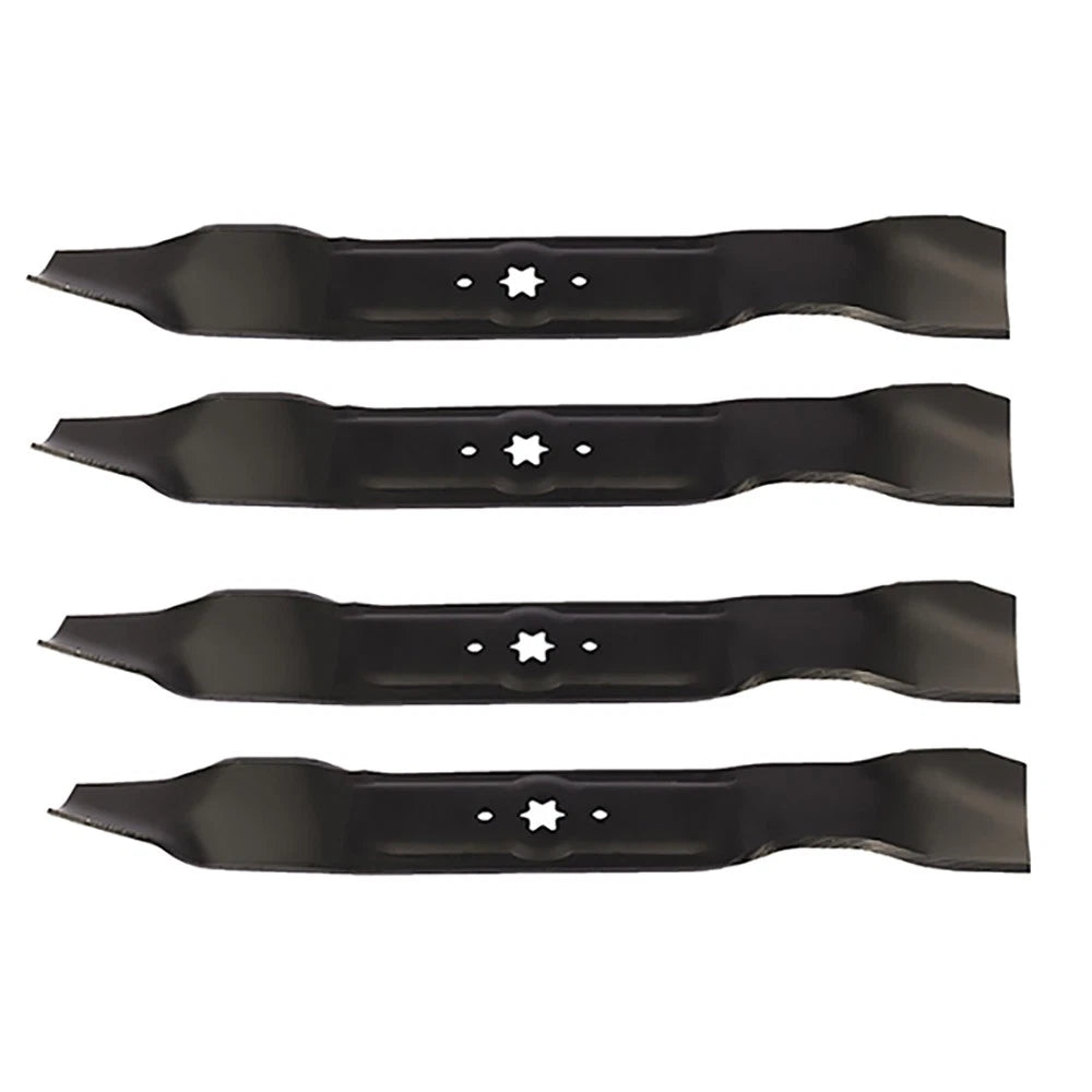 4 Pack Blades for MTD 42" (98-093, 942-04312, 942-04308) Clover 6 Point Star