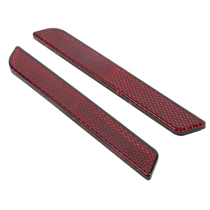 Set of 2 Red Reflectors Saddlebag Latch Covers for Harley Touring 1994-2013