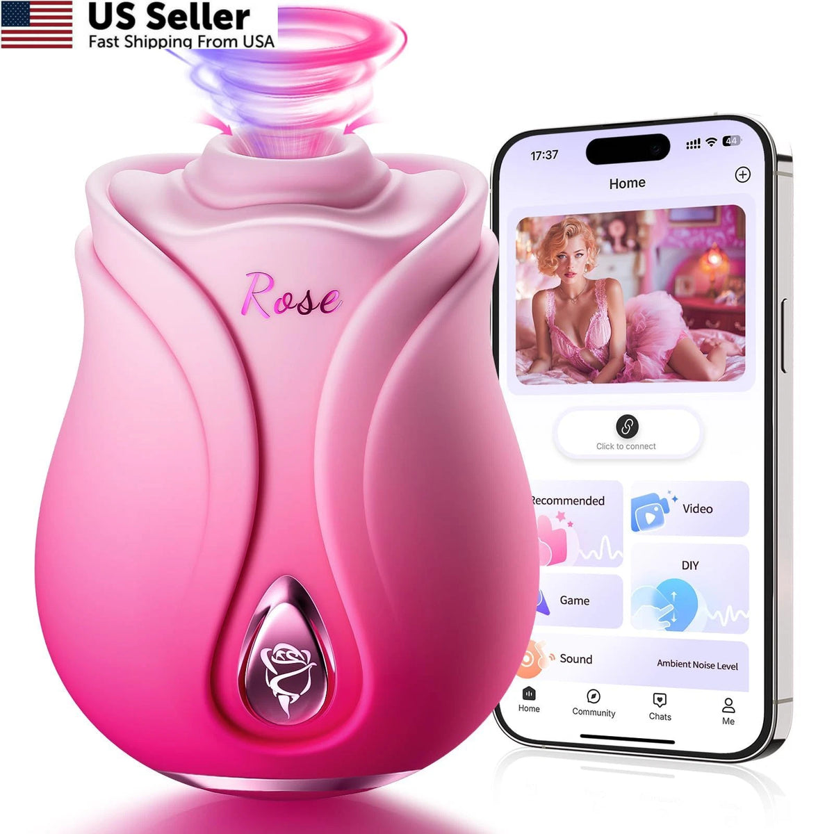 2X Rose Toy Vibrator for MOOLIGIRL (2023)
