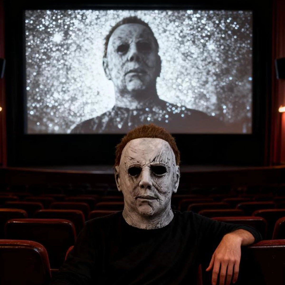 Michael Myers Head Mask for Masquerade Dressing Up (One Size)