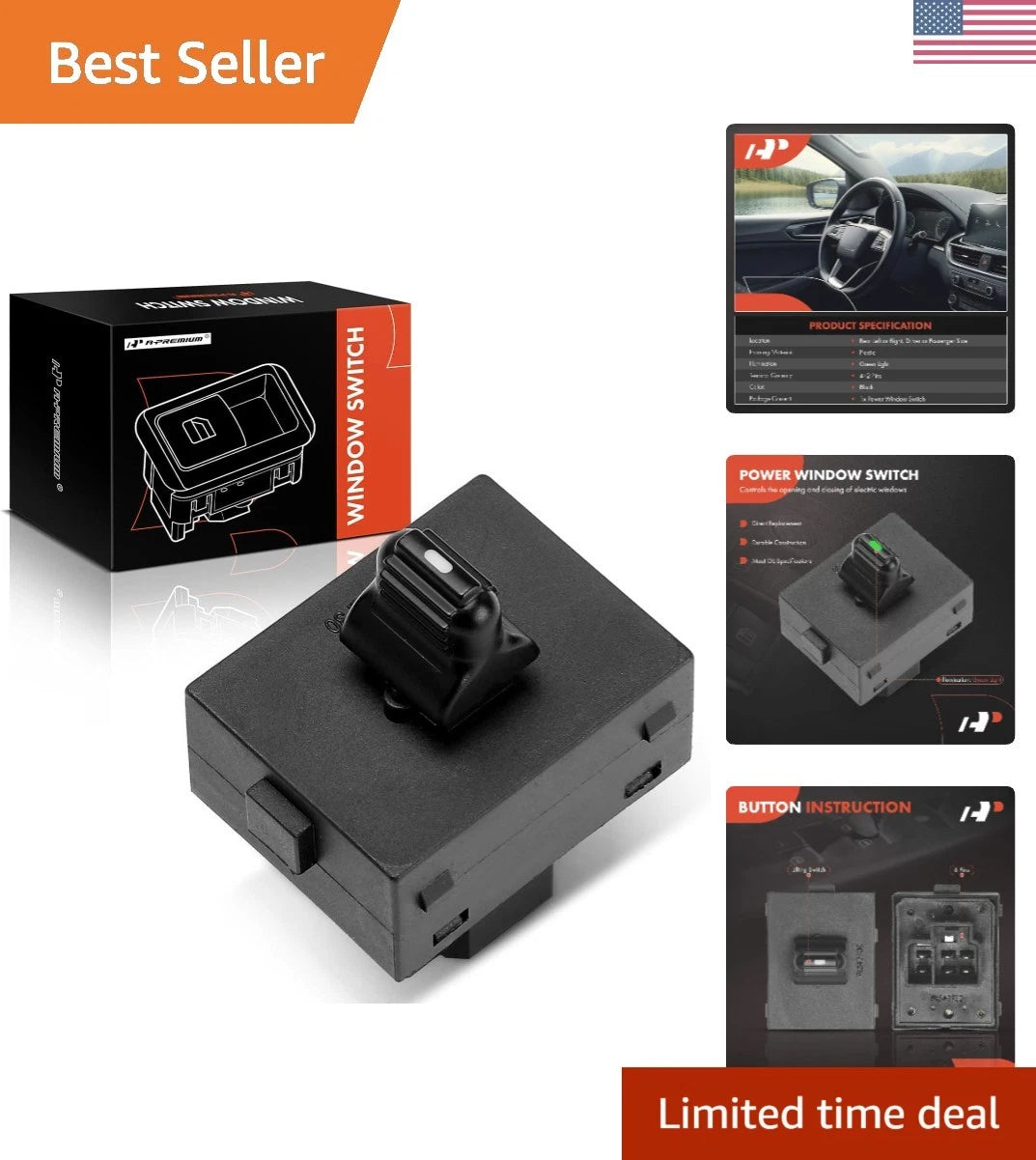 ABS Power Window Switch for Jeep Grand Cherokee (1994–2004)