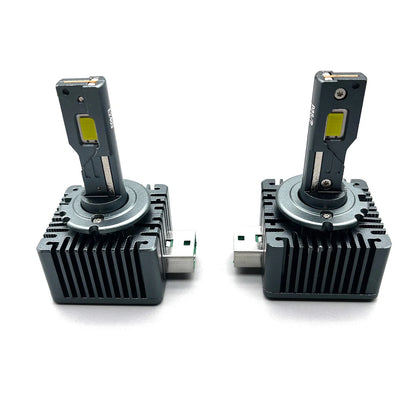 120W 6500K Super White D3S D3R LED Headlight Bulbs - 2X Set