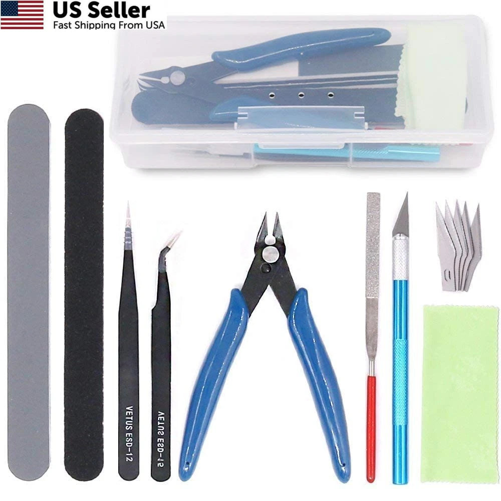 9-Piece Model Tools Kit for Hobby Building Craft Set
