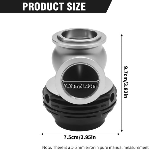 38mm External Wastegate for Turbo Vehicles (Compatible with Ti...)