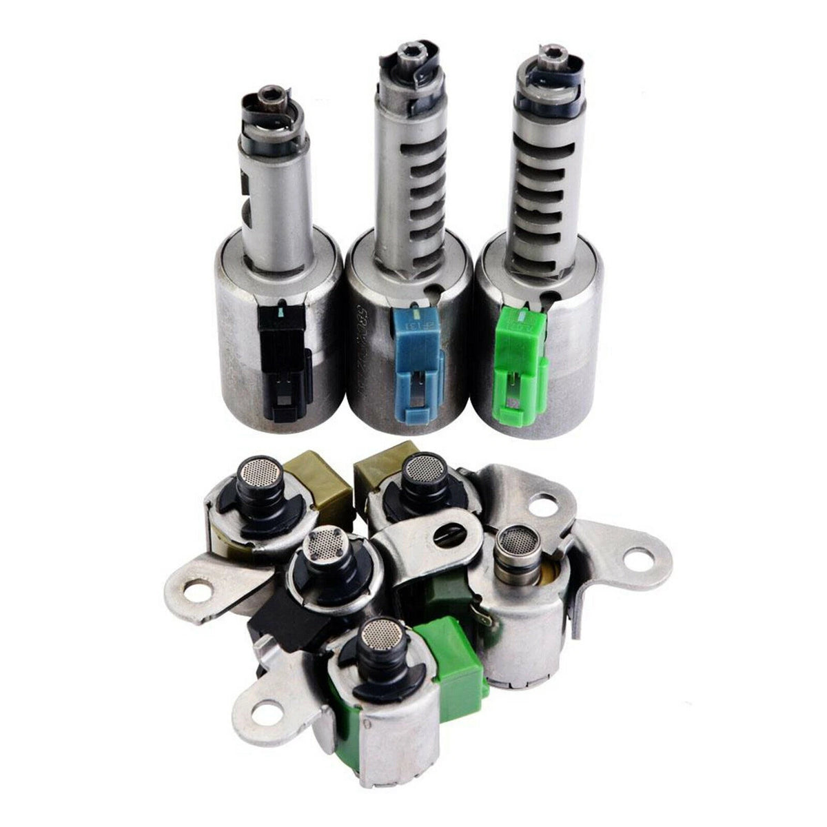 8Pcs Transmission Shift Control Solenoids for Nissan Suzuki (AF33-5, AW55-50SN, AW55-51SN)