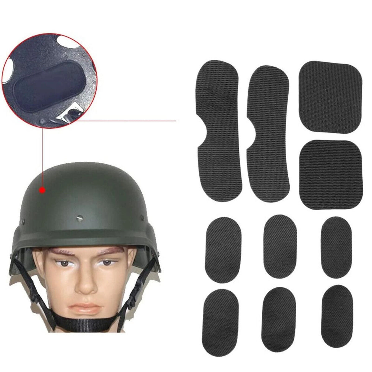 19pcs Soft Cushion Pads Replacement Foam Padding Kit for FAST/ACH/MICH Helmets