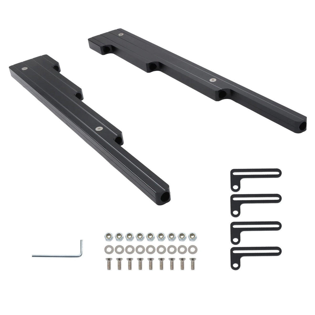 2X Black Spark Plug Wire Loom Holders Separator Kit for Chevy SBC BBC (BCK17402K)