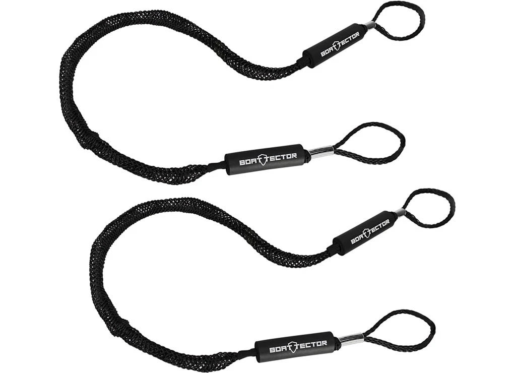 2X Bungee Dock Line for Boat (3006.2358) 6' Black