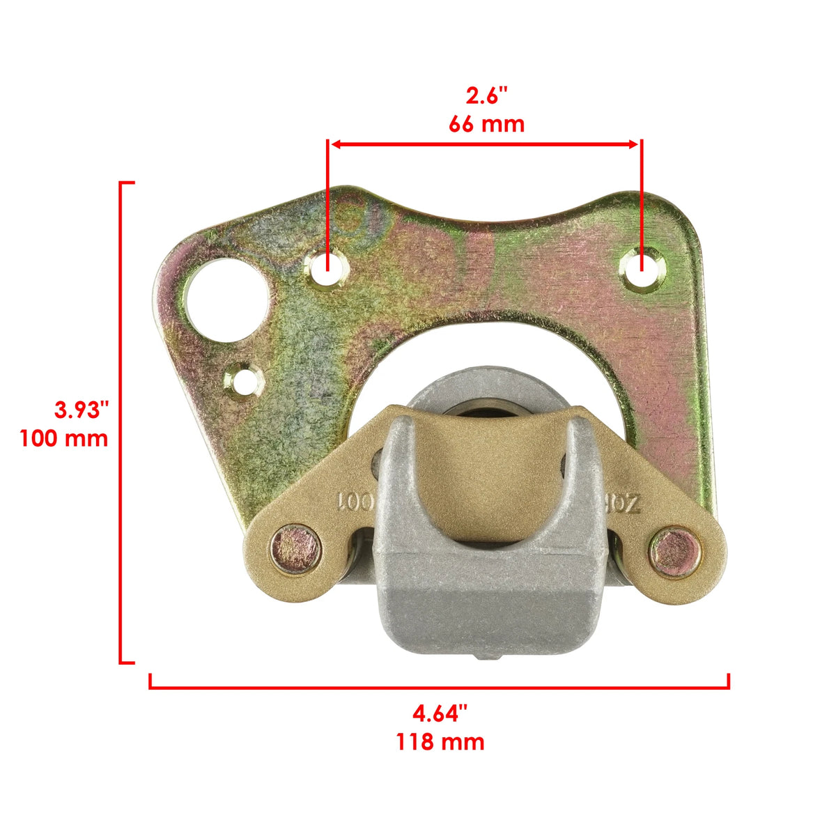 Set of 2 Front Brake Calipers with Pads for Polaris Ranger XP 700 (2005–2006) MP1445CR110SU