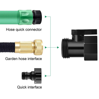 8pcs 3/4" ABS Ball Valve Quick Connect Drain Hose Shut Off Valve