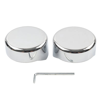 Chrome Upper Fork Caps for Harley Softail Breakout FXBR FXBRS (2018–2023)