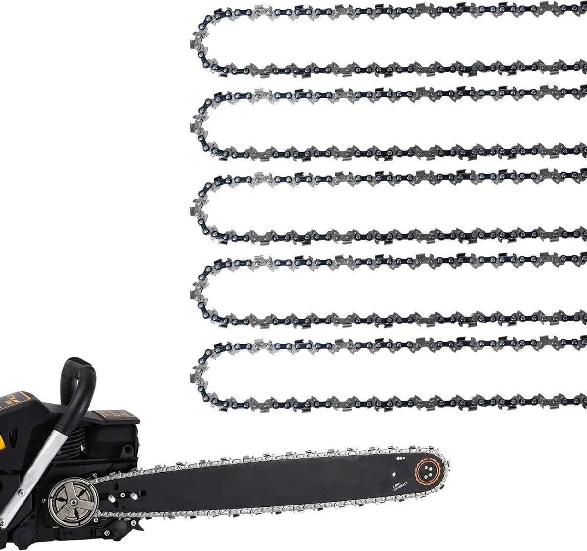 5-Pack 16" Chainsaw Chain Set, .043" Gauge, 3/8" Pitch