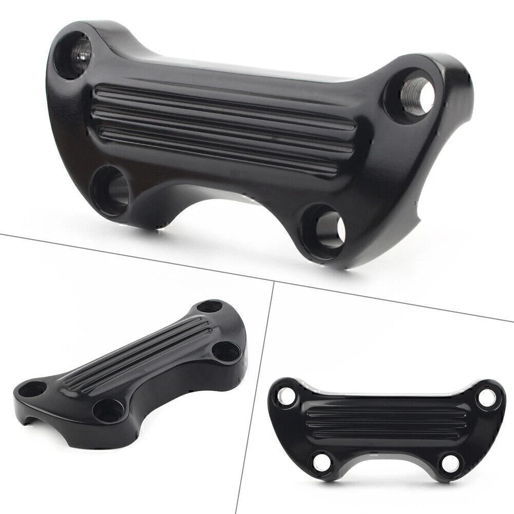1" Handlebar Riser Top Clamp Cover for Harley Sportster Softail Dyna