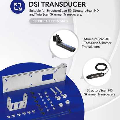 Transom Mount Bracket for StructureScan 3D HD TotalScan Transducer (000-12603-001)
