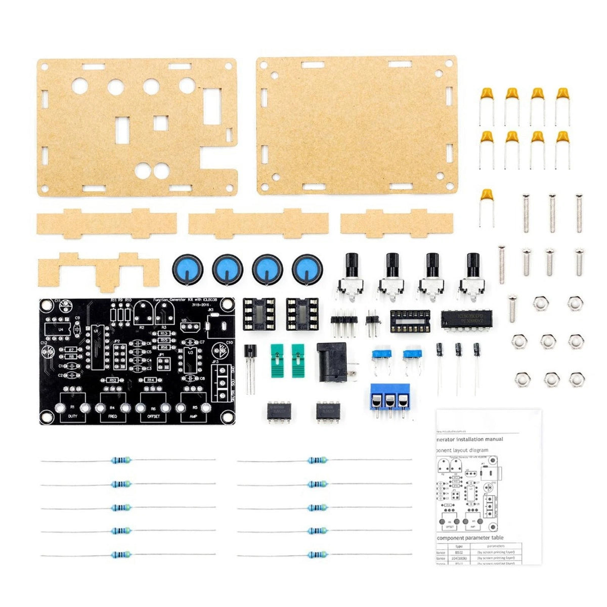 Signal Generator Board Kit 12V~15V, 5Hz~400KHz Frequency Range