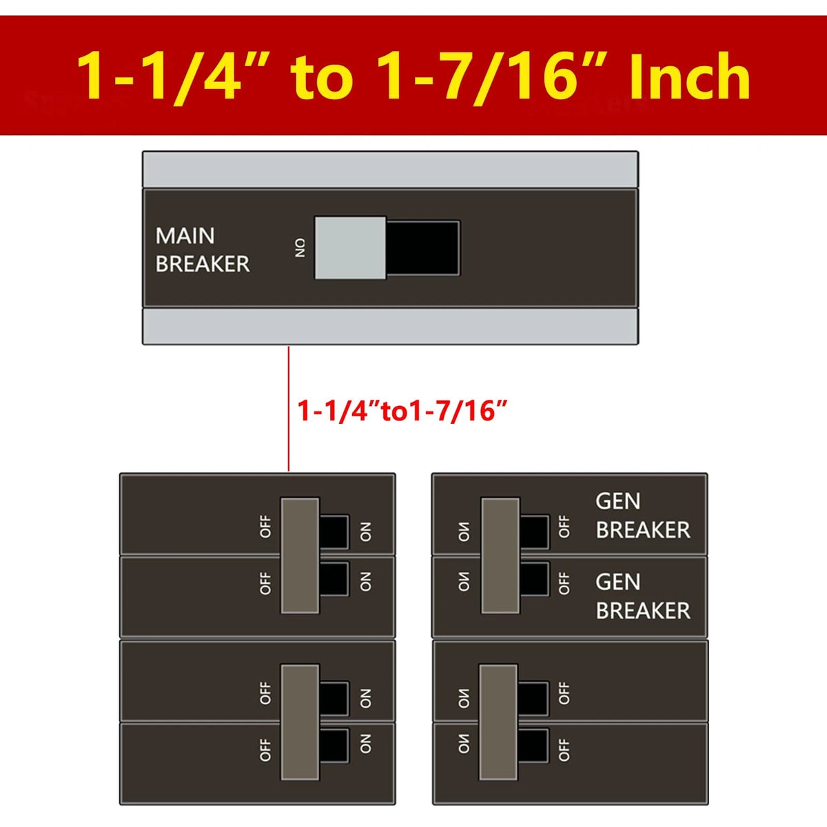 Generator Interlock Kit for Eaton Cutler Hammer BR CH (Compatible)