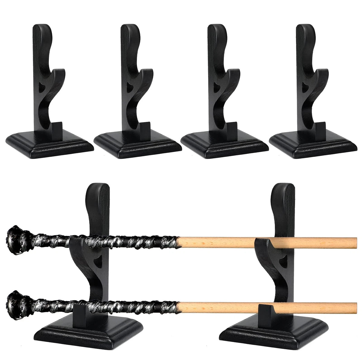 Set of 2 Wizard Wand Holders for Black Magic Display Stand