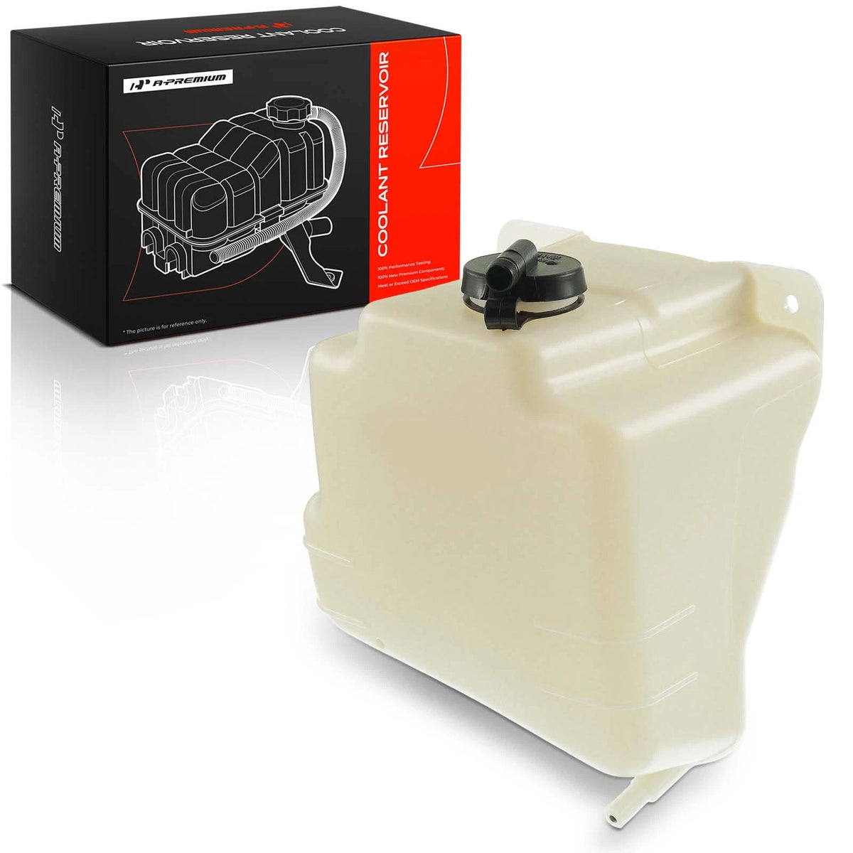 Front Coolant Reservoir Overflow Tank w/ Cap for Chevy Tahoe (1995–1999) 15650373, 603-100, 603100