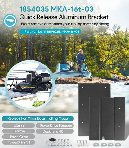Trolling Motor Quick Release Bracket for Minn Kota Ulterra (1854035)