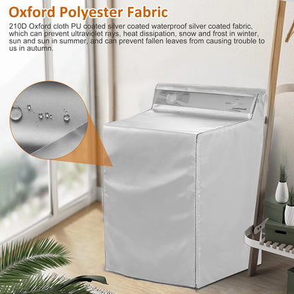 Washing Machine Cover for Washer Dryer (Dustproof, Sunproof, Waterproof)