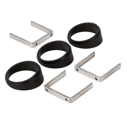 3X Black Angle Rings for Autometer 2234 (2-1/16in)