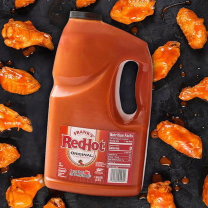1 Gallon Franks RedHot Original Cayenne Pepper Hot Sauce Bulk Container