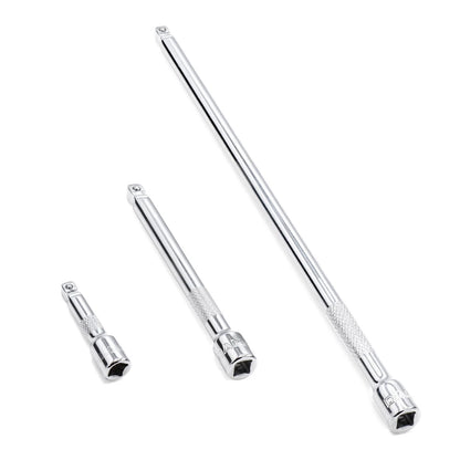 3X 1/4 Inch Drive Wobble Extension Set for Universal Use
