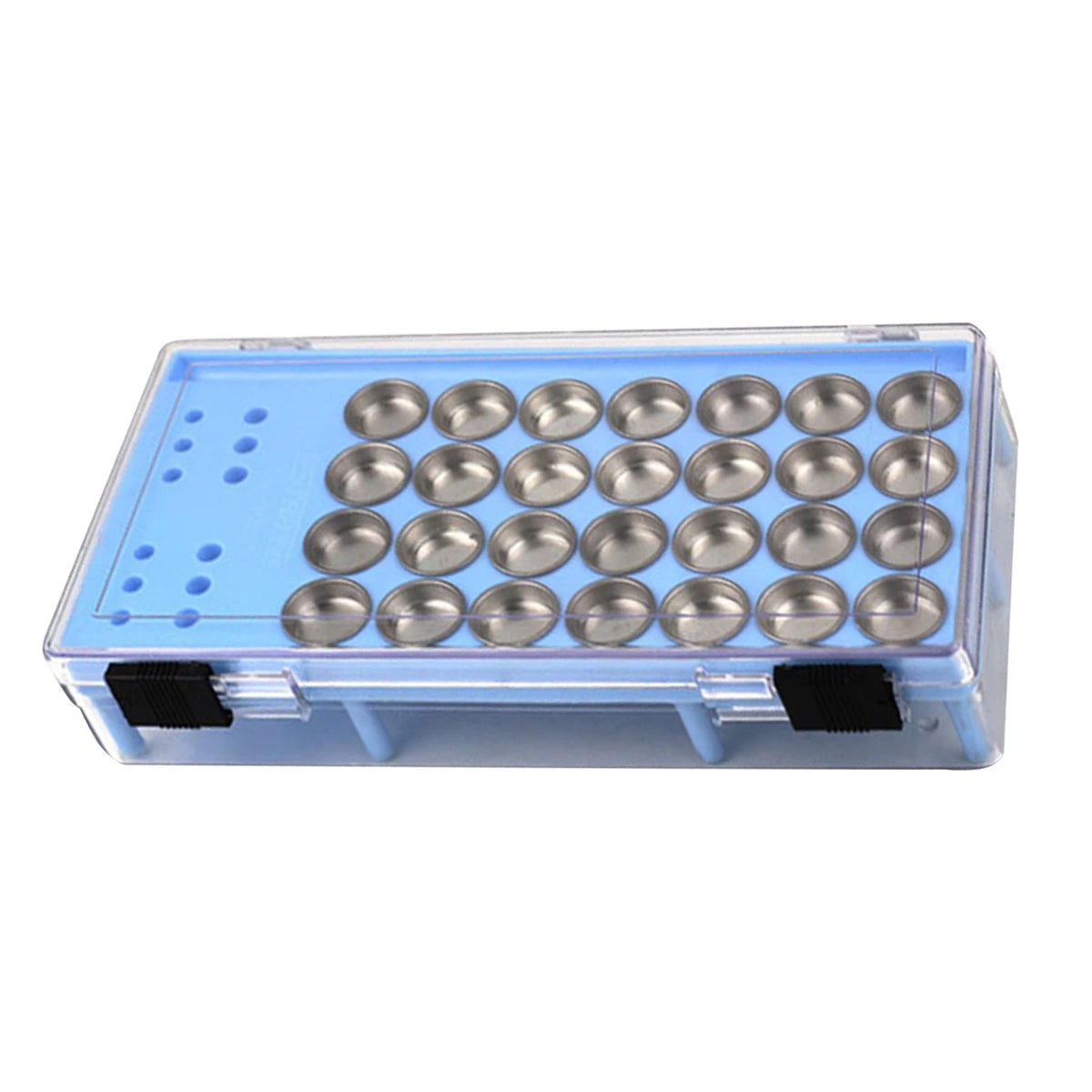 Dual-Layer Pigment Palette Storage Box for Gundam Coloring Tool