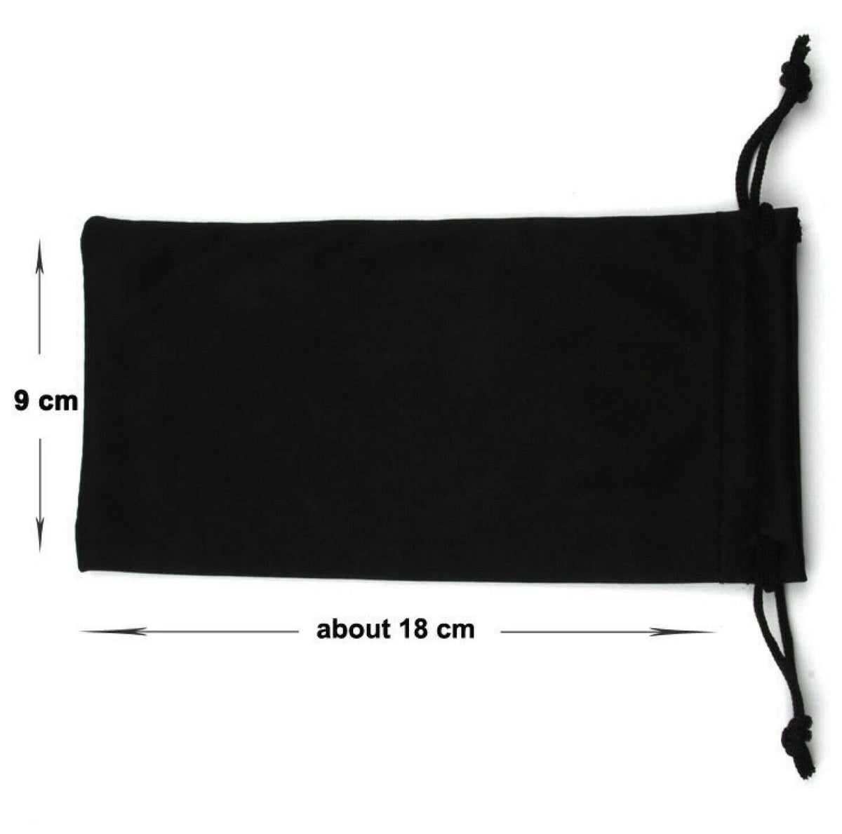 400Pcs Black Micro Fiber Sunglass Carrying Pouch Case Bag Storage Sleeve