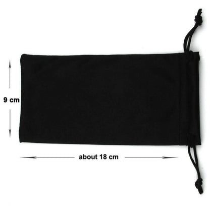 400Pcs Black Micro Fiber Sunglass Carrying Pouch Case Bag Storage Sleeve
