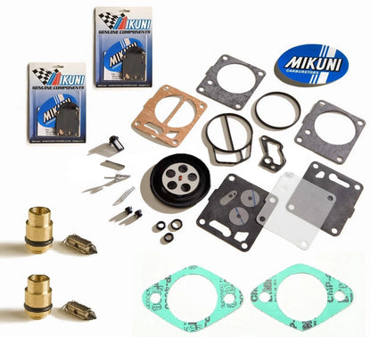 Dual Mikuni Carb Rebuild Kit Base Gasket & Needle Seat for Sea Doo 787 (112-14-412)